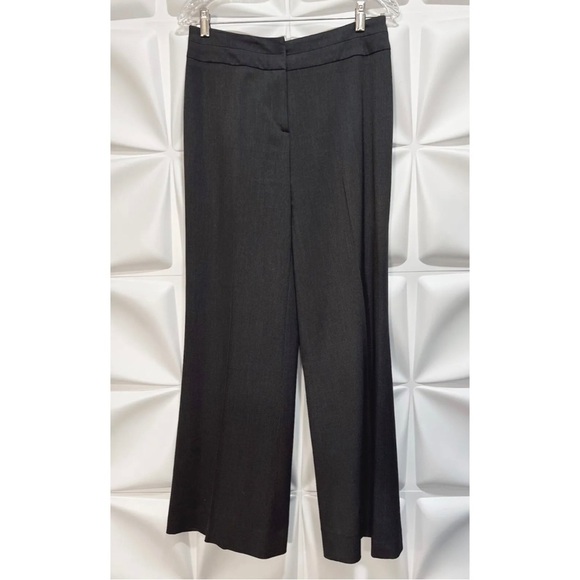 Georgiou Sz 8 Gray Peplum Style Wide Leg Blazer Jacket Pant Suit 2pc Set Womens - Picture 5 of 9